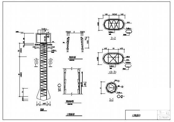 人工挖孔桩大样及设计说明cad