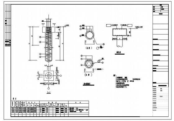 钻（冲）孔桩节点构造详图纸