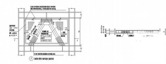内藏钢支撑剪力墙的混凝土墙板节点构造详图纸cad