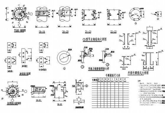 钢管混凝土柱节点大样cad