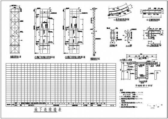 地下连续墙配筋构造详图纸cad