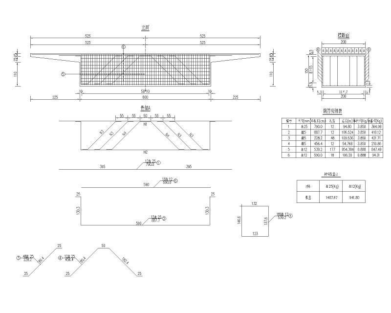 主梁断面布置图