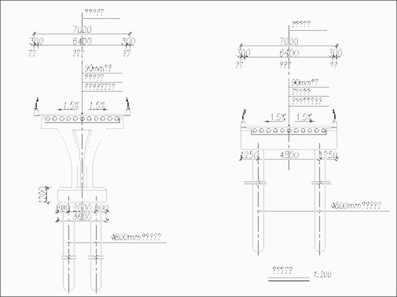 桥梁断面布置图