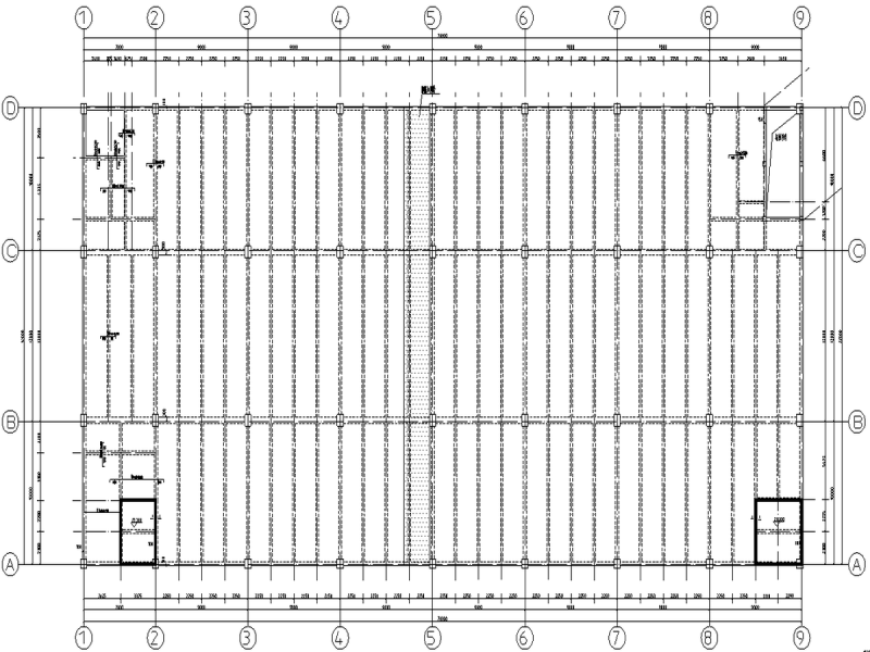 19.200m层平面布置及板配筋图