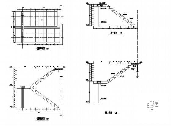 钢楼梯构造详图纸cad