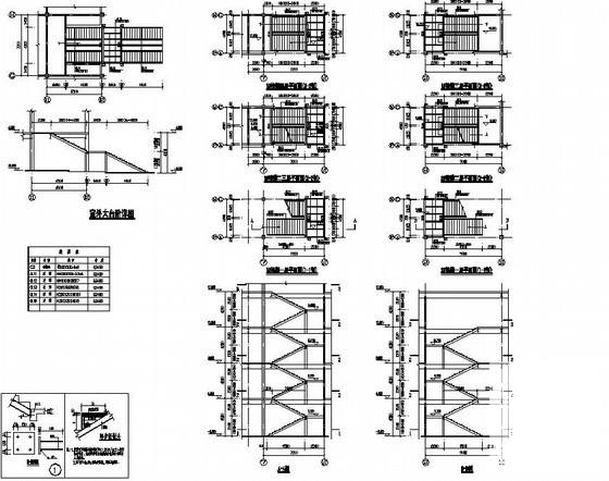 商场楼梯构造详图纸cad