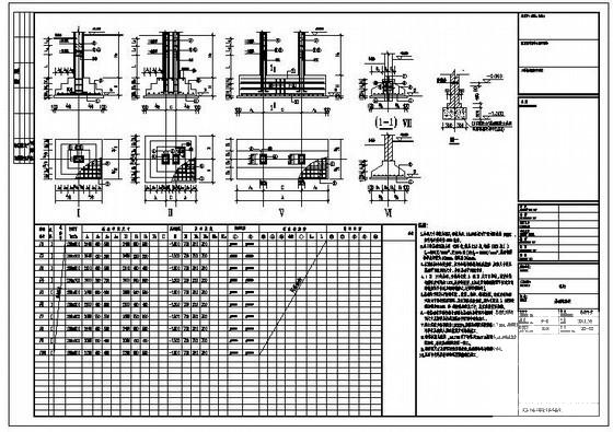 独立基础节点构造详图纸cad