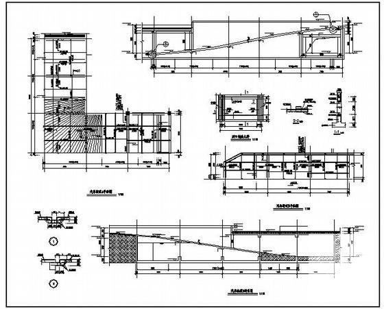 汽车坡道节点构造详图纸cad