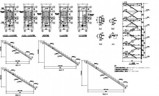 住宅楼梯构造详图纸cad