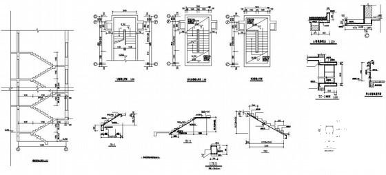 住宅楼梯构造详图纸cad