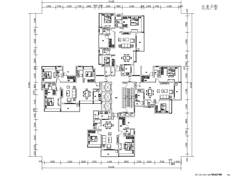 深圳某新村旧改户型整合 (3)