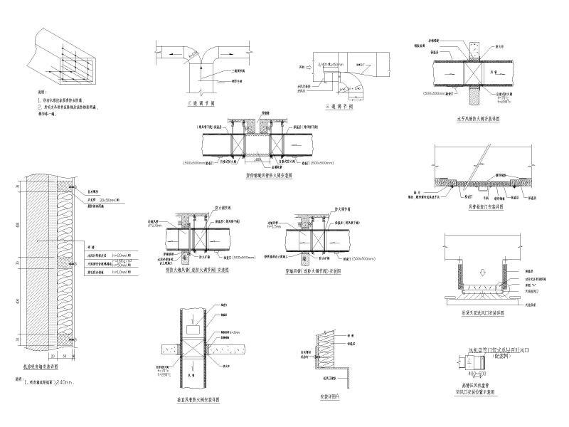 风管安装大样图