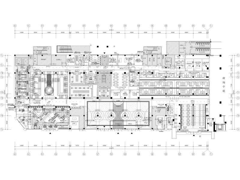 首层空调水管及多联机平面图