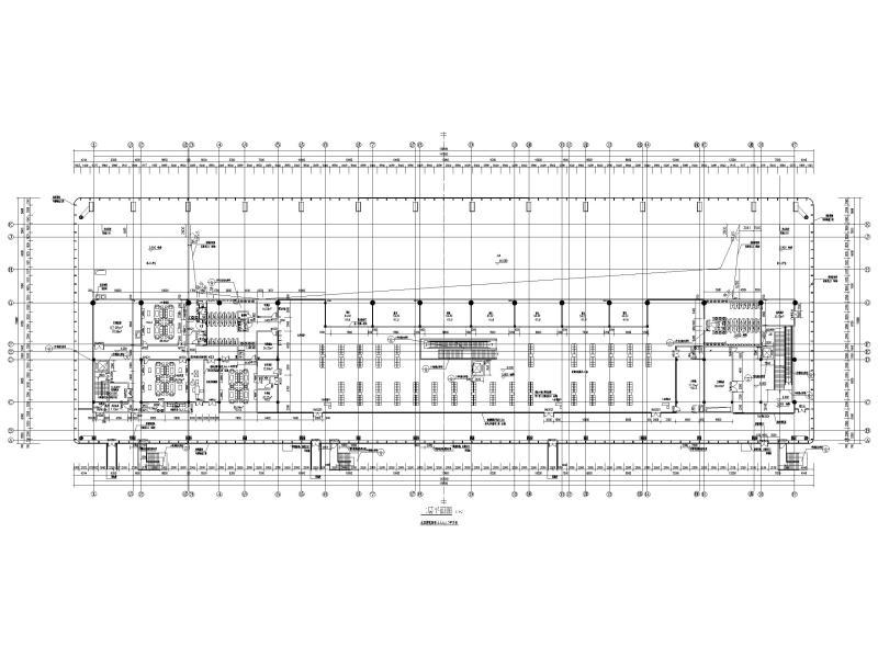 [重庆]黔江机场航站楼改扩建项目建筑施工图 新建航站楼二层平面图
