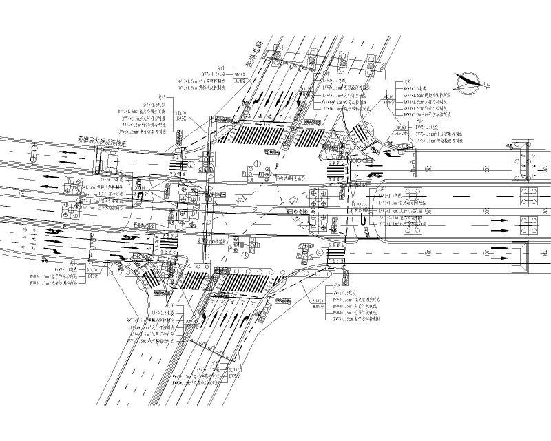交叉口信号设施设计图