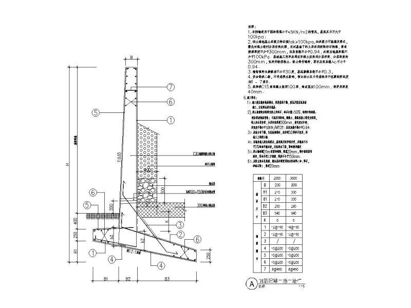 挡土墙详图3