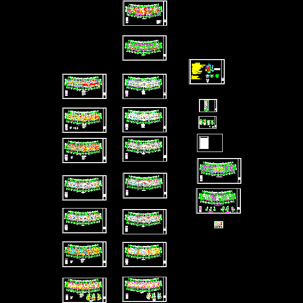 12层住宅结构设计CAD图纸(人工挖孔桩)(dwg)