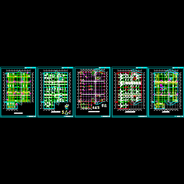 库结构设计CAD图纸(dwg)