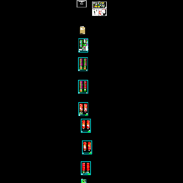 都江堰6层住宅小区14号楼结构设计CAD图纸(dwg)(丙级桩基础)(二级结构安全)