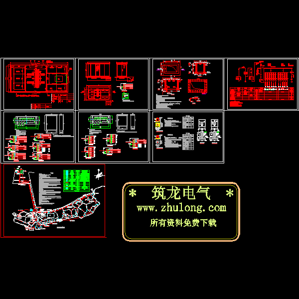 公园照明电气CAD施工图纸