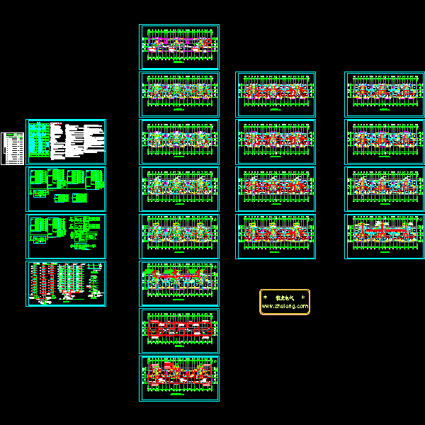 11层住宅楼电气CAD施工图纸