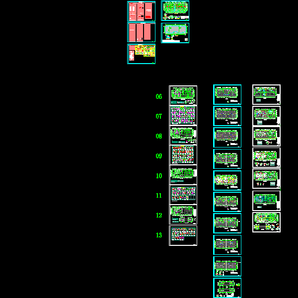 26层剪力墙、CFG桩住宅结构CAD施工图纸.dwg