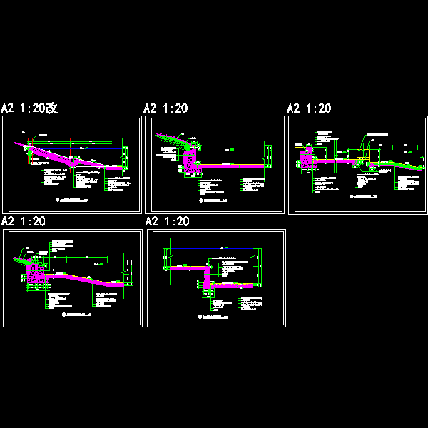 [CAD图]几种驳岸做法(dwg)