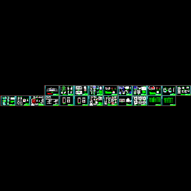 标志标牌结构CAD图纸(大样图)(dwg)