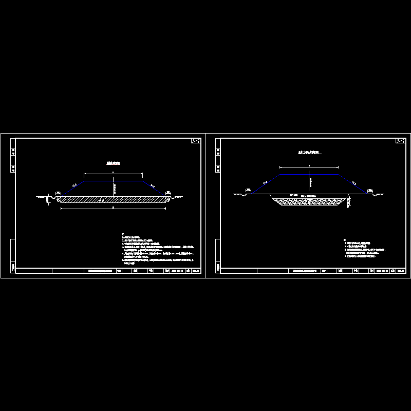 互通式立体交叉特殊路基设计CAD图纸(dwg)