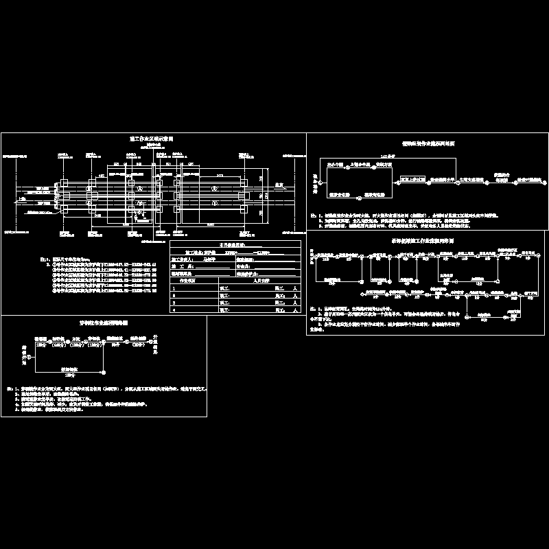 一份路便梁架设节点设计CAD图纸(dwg)