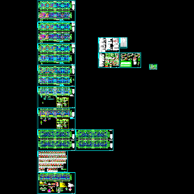 12层框架住宅结构设计CAD施工大样图(dwg)(乙级桩基础)(二级结构安全)