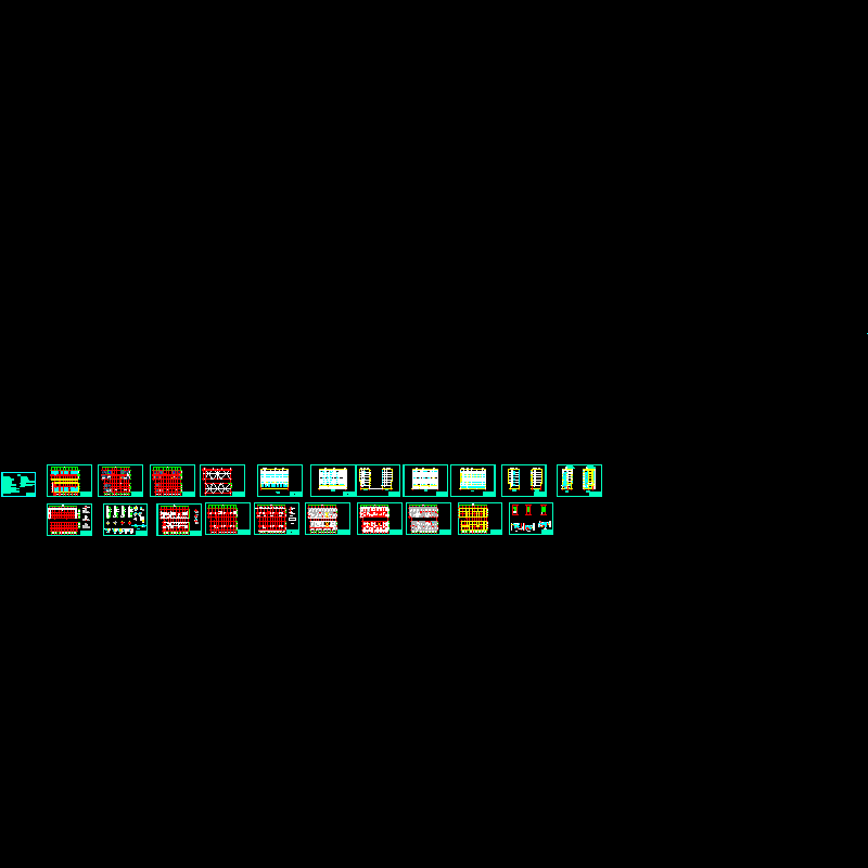 7层住宅建筑结构设计CAD施工图纸(dwg)(桩基础)