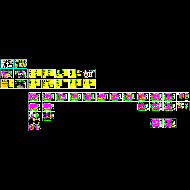 18层框剪结构设计CAD施工大样图(dwg)(桩基础)