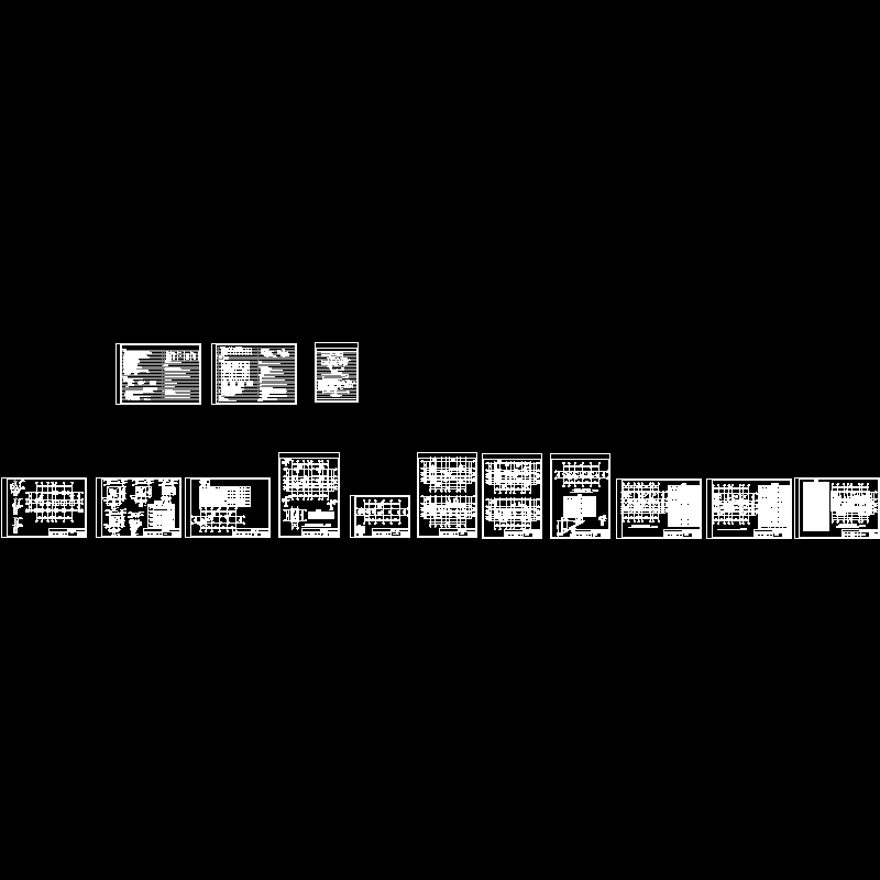 通道5层民用住宅结构设计CAD图纸(dwg)(丙级独立基础)(二级结构安全)