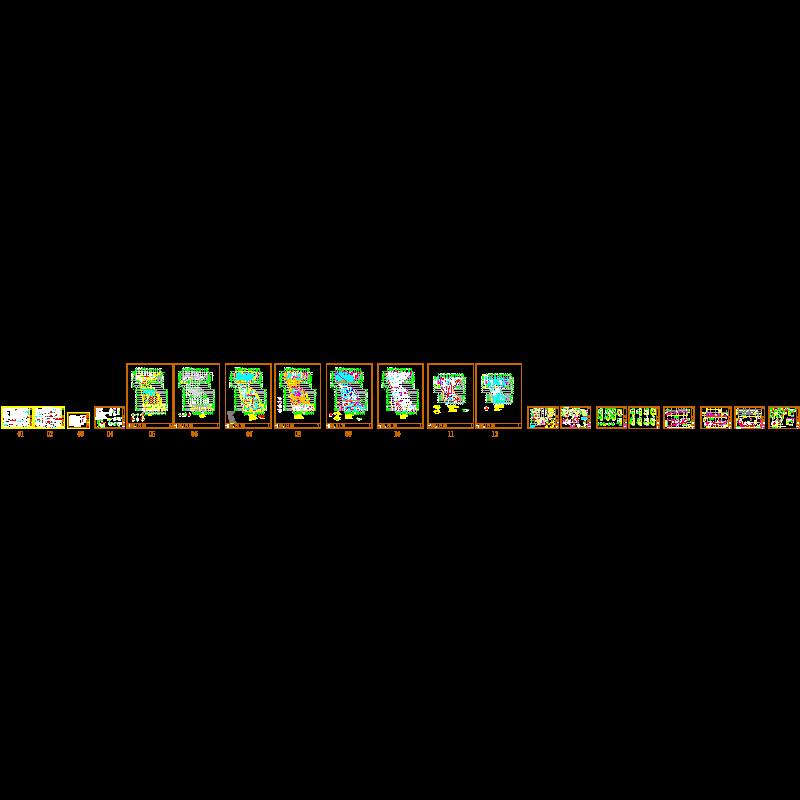 下室结构设计CAD施工图纸(dwg)(乙级桩基础)(二级结构安全)