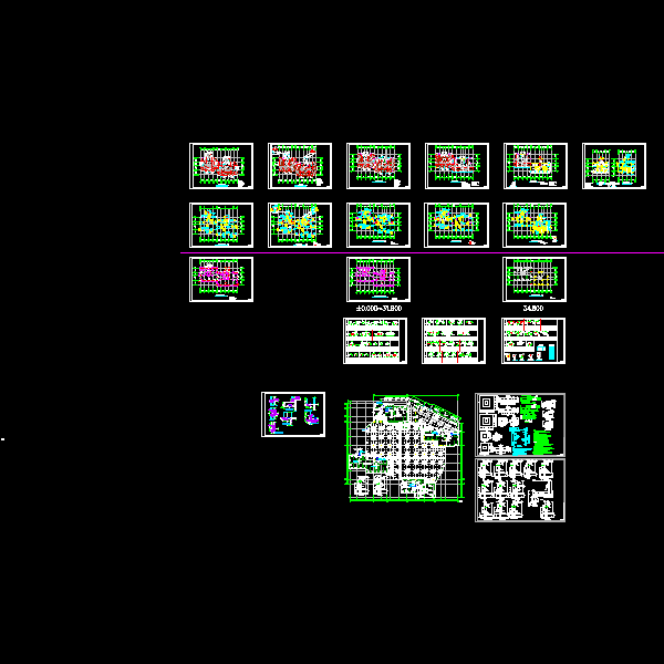 住宅结构设计CAD图纸(dwg)