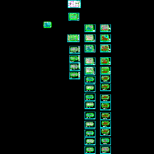 12层框架医院结构设计CAD施工图纸(dwg)(丙级桩基础)(二级结构安全)