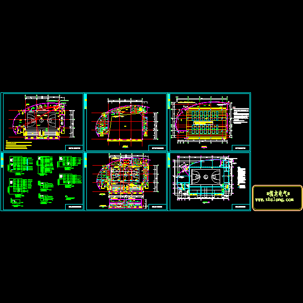 中学室内篮球馆电气CAD图纸(配电设计)(dwg)