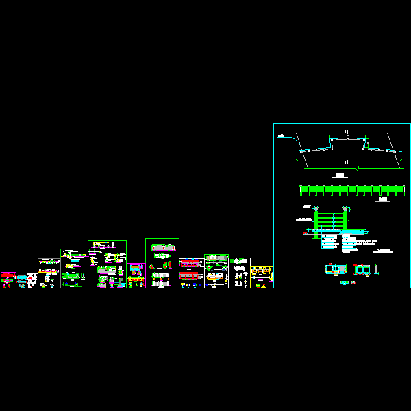 [CAD]十几种围墙围栏施工合集