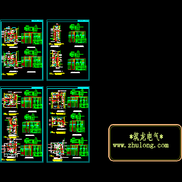 酒店客房电气CAD图纸(dwg)