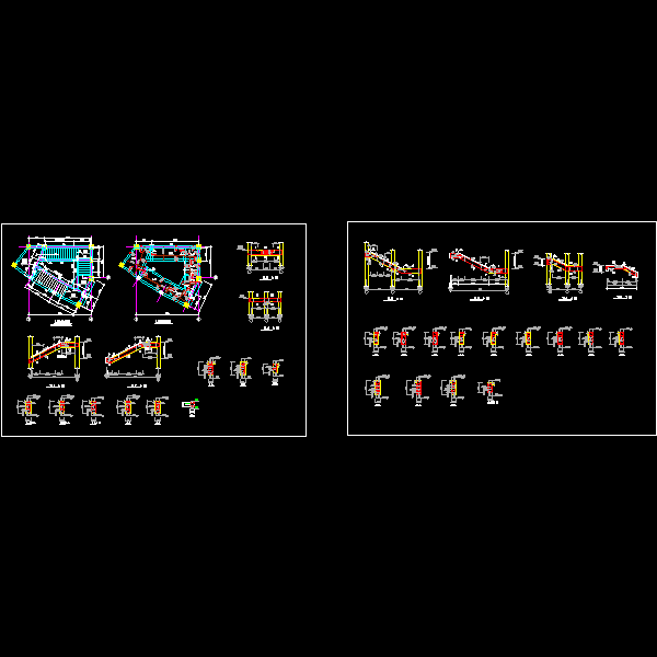 一份LT2楼梯配筋及结构平面节点构造详细设计CAD图纸