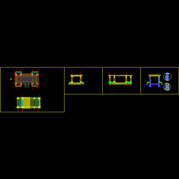 廊架CAD施工图纸节点详图纸(dwg)