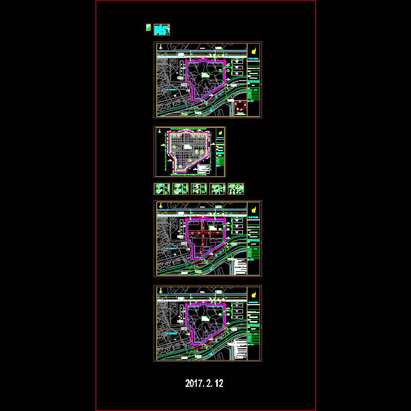 复合土钉墙基坑支护CAD施工图纸(dwg)