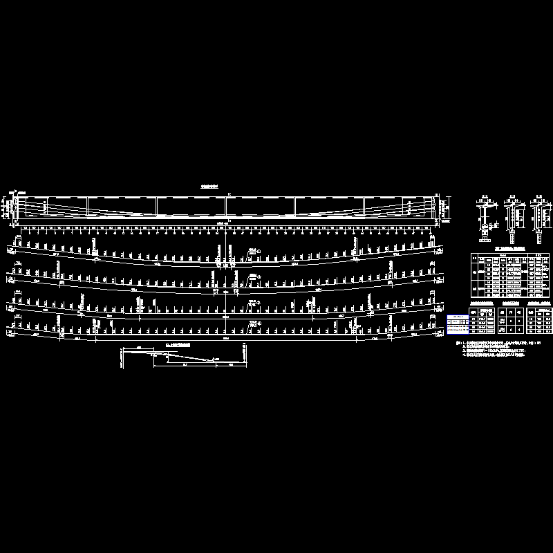 一份50mT梁边跨主梁钢索节点CAD详图纸设计(dwg)