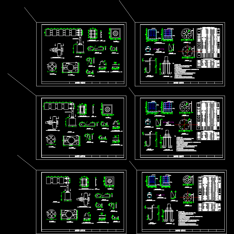 车道指示标志结构大样CAD图纸(dwg)