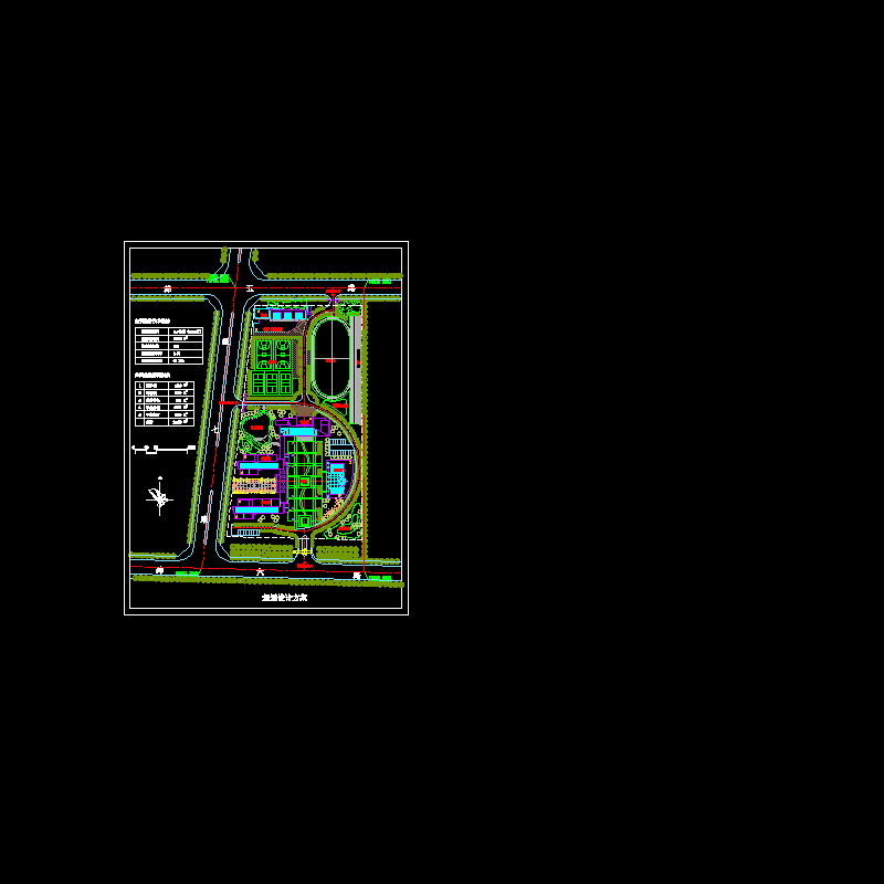 中心小学方案设计CAD初设图纸(dwg)