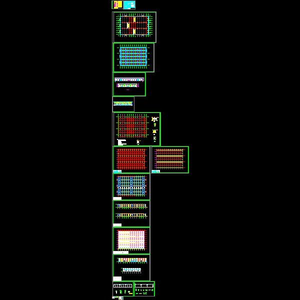 厂房结构CAD施工大样图(民用建筑设计)(dwg)(二级结构安全)