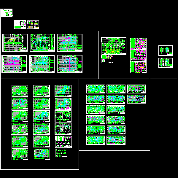 19层框架结构住宅楼结构CAD施工图纸(dwg)(甲级桩基础)(二级结构安全)