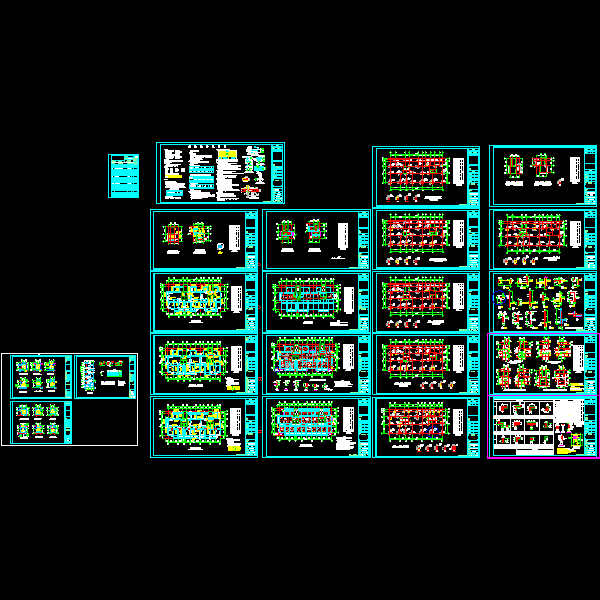 16层框剪结构住宅楼结构CAD施工图纸(dwg)(甲级桩基础)(二级结构安全)