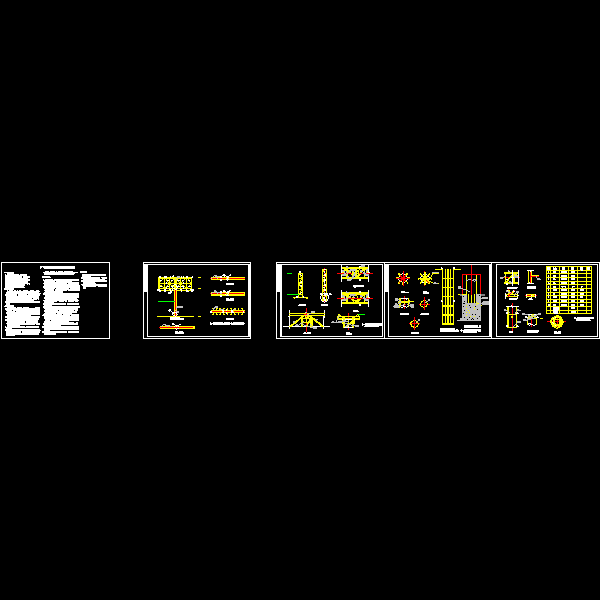 广告牌结构设计CAD图纸(人工挖孔桩)(dwg)